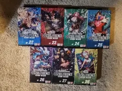 ONE PIECE ENGLISH TCG: Starter Deck Bundle ST-22-23-24-25-26-27-28 OP-11 Packs - Image 1