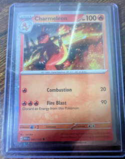 CHARMELEON 005/165 151 Cosmos Holo Uncommon Pokemon TCG Near Mint Pokemon Card - Image 1