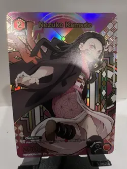 Union Arena Demon Slayer Nezuko Kamado Gold Version Promo Card (UEPR) Near Mint - Image 1