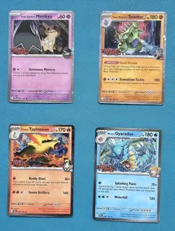 Pokemon TCG - Destined Rivals Prerelease Promo set stamped all 4 cards - Image 1