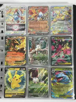 Pokemon Card Collection Binder Lot Holo Rare Flash Fire Charizard Meowth Pikachu - Image 1