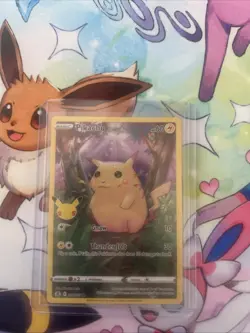 Pokemon TCG Celebrations Pikachu Holo Card 005/025 25th Anniversary - Image 1
