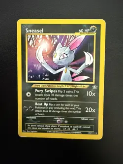 Pokemon Card Sneasel 25/111 Rare Neo Genesis - Image 1