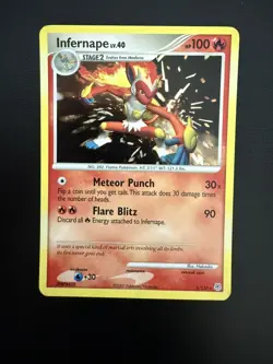 Infernape - 5/130 - Pokemon Diamond & Pearl Holo Card MP - Image 1