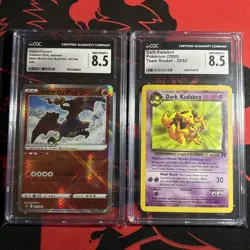 CGC 8.5 Graded Card Lot RADIANT CHARIZARD & DARK KADABRA - Image 1