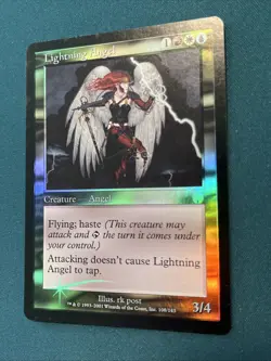 MTG FOIL Lightning Angel Apocalypse LP Light Play - Image 3