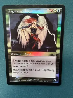MTG FOIL Lightning Angel Apocalypse LP Light Play - Image 5