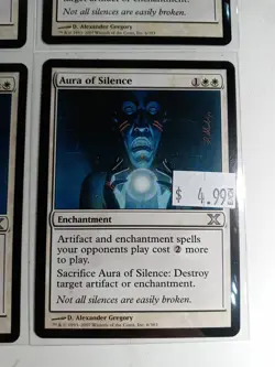 AURA OF SILENCE X 4 MAGIC THE GATHERING 10th EDITION SLIGHTLY PLAYED MTG-mtg02 - Image 5