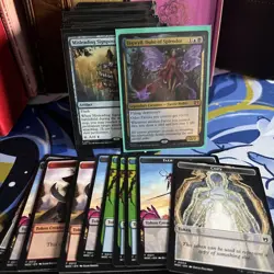 Fae Dominion Wilds of Eldraine MTG Commander Deck Fully Sleeved Dragonshields - Image 1
