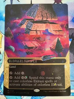 2025 MTG Edge Of eternities Eldrazi Temple Borderless Galaxy Foil #104 - Image 1