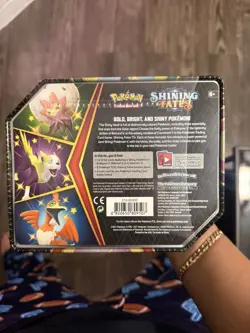 Pokemon TCG Shining Fates Tin Eldegoss V - Factory Sealed - 6 Booster Packs 728192527081 - Image 2