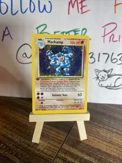 2000 POKEMON 2-PLAYER CD-ROM STARTER SET 1ST ED COSMOS FOIL MACHAMP-HOLO - Image 1