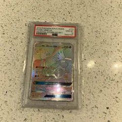 2018 Pokemon SM Celestial Storm MR. MIME GX Rainbow Rare #173 PSA 10 - Image 1