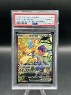 PSA 10 Pokemon Journey Together Hop’s Zacian 186/159 Special Illustration Rare - Image 1