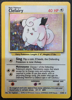 Clefairy 5/102 Holo Pokemon Base Unlimited LP - Image 1