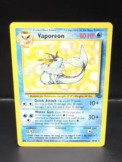Pokemon TCG Vaporeon 28/64 Jungle Set Non-Holo Rare, Unlimited A - Image 2