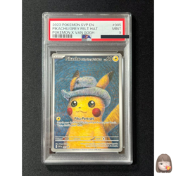 [PSA 9] Pikachu With Grey Felt Hat Van Gogh Museum Pokemon SVPEN 085 PROMO - Image 1