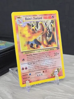 Pokemon Blaine's Charizard 2/132 Gym Challenge Holo CORRECTED Fire Symbol Vintag - Image 1