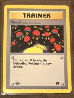 2000 Pokemon Trainer Sleep! Rocket's Secret Machine #79/82 (1st Edition) - Image 1