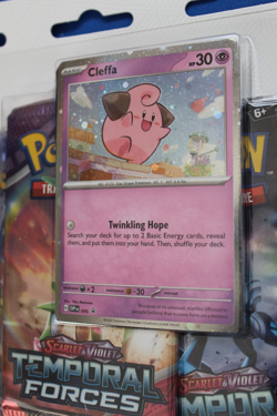 POKEMON SCARLET & VIOLET TEMPORAL FORCES BLISTER PACK WITH CLEFFA PROMO - Image 2