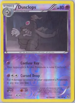 Pokemon - Dusclops - 39/106 - Reverse Holo - XY Flashfire - NM/M - Image 1