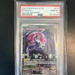 2023 Pokemon SVP EN-SV Black Star Promo Miraidon 13 Scarlet & Violet ETB PSA 10 - Image 1