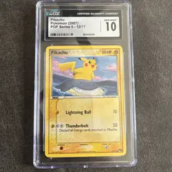 Pokemon Pikachu 2007 Pop Series 5 Figure 12/17 CGC GEM MINT 10 - Image 1