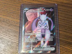 Pokemon TCG Team Rockets Mewtwo EX 213/182 Full Art Destined Rivals Near Mint - Image 1