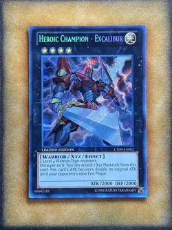 Yugioh Heroic Champion - Excalibur CT09-EN002 Secret Rare Limited Edition NM - Image 1