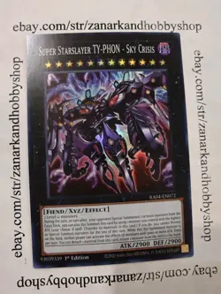 YuGiOh Super Starslayer TY-PHON - Sky Crisis RA04-EN072 Super Rare - Image 1