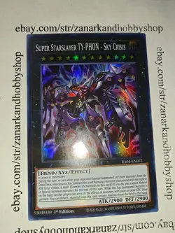 YuGiOh Super Starslayer TY-PHON - Sky Crisis RA04-EN072 Super Rare - Image 2