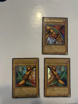 Yu-Gi-Oh! Exodia LOB-121 Left Leg, Right leg, And Left Arm- 1st Edition - Image 1