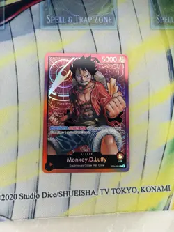 Monkey.D.Luffy Leader Foil Pre-Errata - One Piece TCG - ST01-001 - English - Image 1