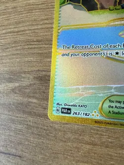 Beach Court 263/182 Paradox Rift Gold Holo Hyper Rare Pokemon Card English NM - Image 4