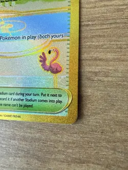 Beach Court 263/182 Paradox Rift Gold Holo Hyper Rare Pokemon Card English NM - Image 5