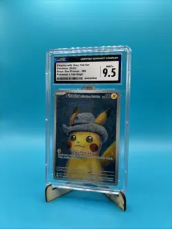 🔥Pokemon Card CGC 9.5 Pikachu with Grey Felt Hat Van Gogh Promo SVP 085 - Image 4