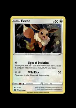 SWSH: Sword & Shield Promo Cards #SWSH042 Eevee Holo Swirl - Image 1