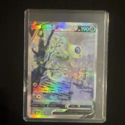 Pokemon TCG SWSH Fusion Strike Celebi V Alt Art Holo Ultra Rare Card 245/264 - Image 1