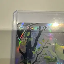 Pokemon TCG SWSH Fusion Strike Celebi V Alt Art Holo Ultra Rare Card 245/264 - Image 4