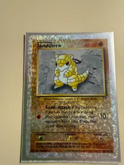 Pokemon Card Sandshrew Legendary Reverse Holographic, 2002 - Image 1