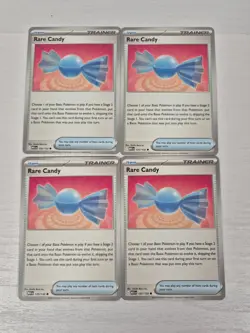 4x Rare Candy Mega Evolution Pokemon TCG Playset Deck Building Playable Cards - Image 1