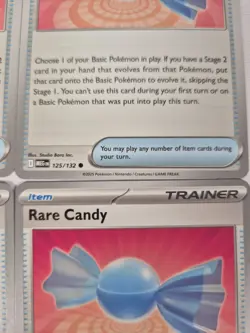 4x Rare Candy Mega Evolution Pokemon TCG Playset Deck Building Playable Cards - Image 3