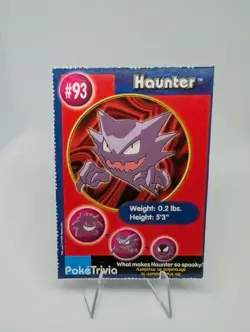 Pokemon 1999 Burger King Promo #93 Haunter Card - Image 1