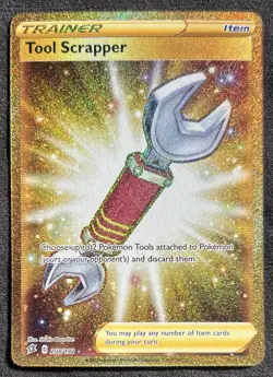Tool Scrapper 208/192 Rebel Clash Full Art Gold Secret Rare Pokemon Card - Image 1