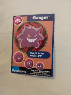 VTG Vintage POKEMON Gengar #94 Pokemon TRADING CARD Burger King TCG NINTENDO HTF - Image 1