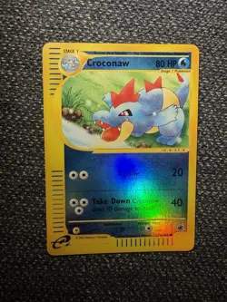 Pokemon Expedition Set Croconaw Reverse-Holo Card 74/165 English - Image 1