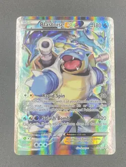 Pokemon TCG Blastoise EX Black Star Promo Holo Card XY122 - Image 1