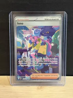 2024 Pokemon TCG Paldean Fates Iono Holo Trainer Card 237/091 Ultra Rare NM - Image 1