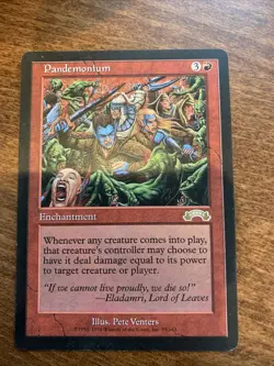 Pandemonium Exodus Red Rare MAGIC THE GATHERING MTG CARD - Image 1