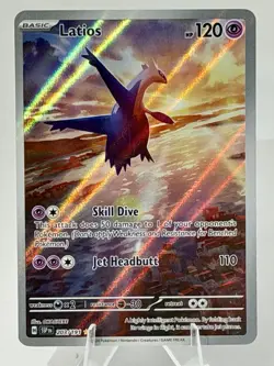 Pokemon TCG Latios 203/191 Surging Sparks Illustration Rare Card - Image 1